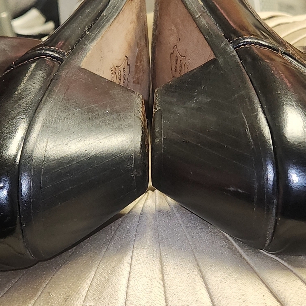 Donald  J Pilner Vintage Western Couture Leather Black Brown Boots SZ 7 - Picture 5 of 16